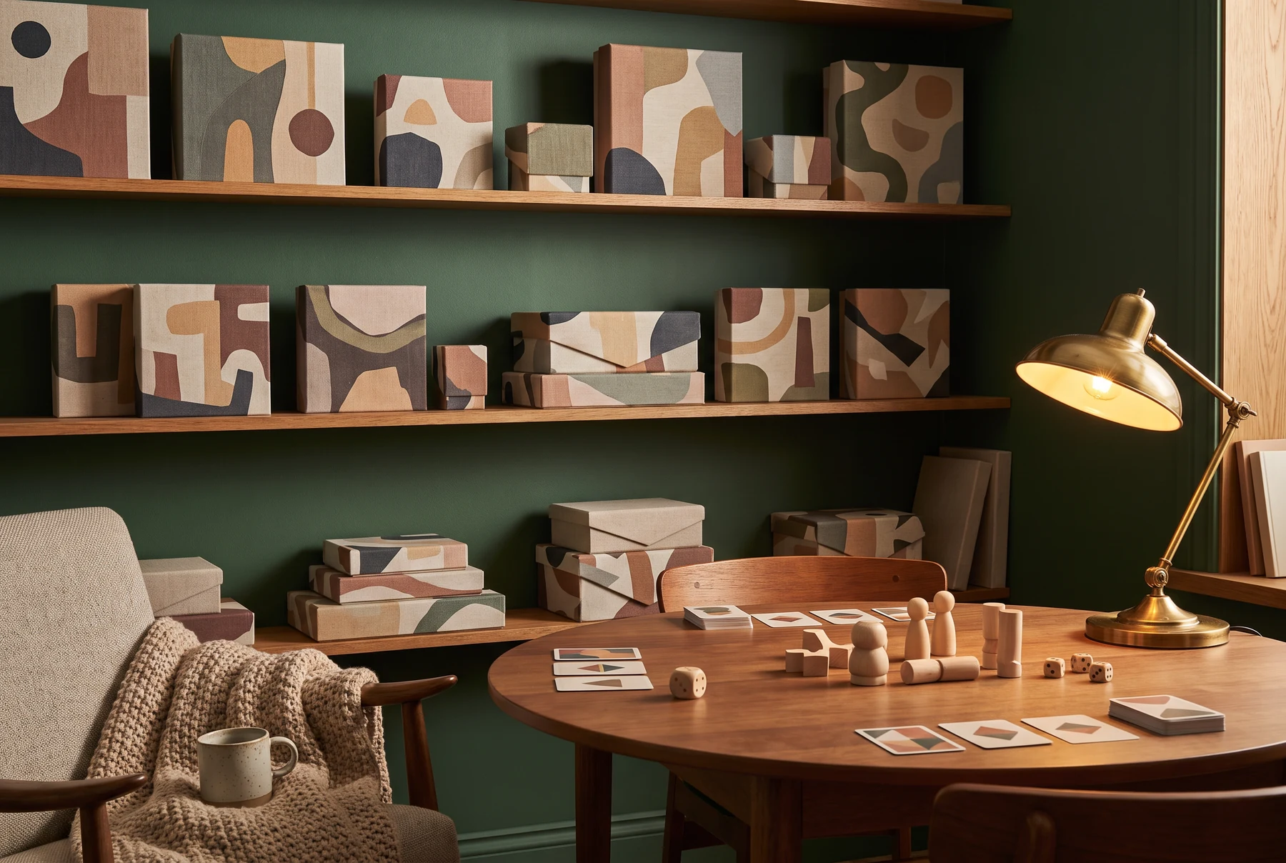 Tabletop games room