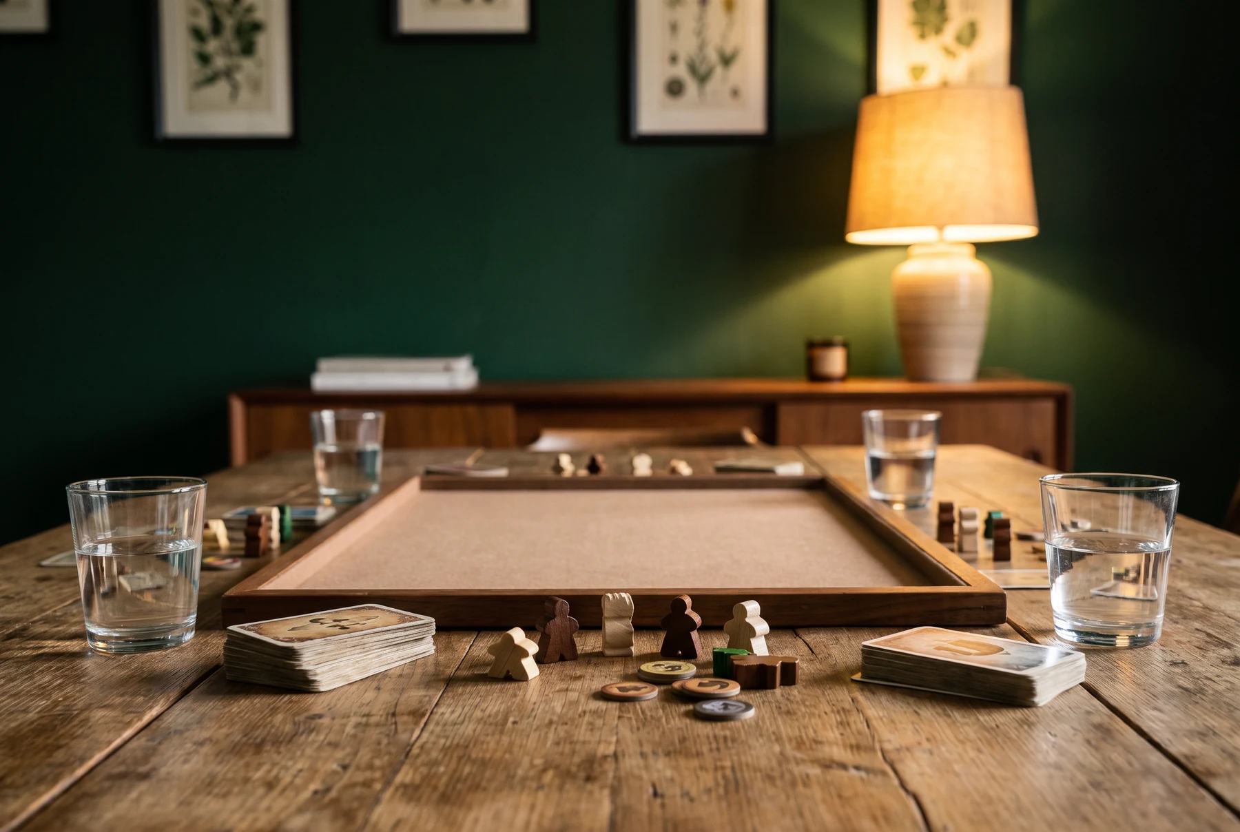 Prepared tabletop game table
